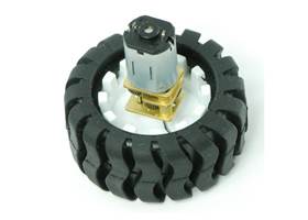 Wheel with micro metal gear motor